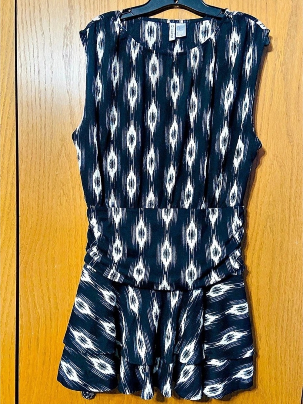 H&M Women's Geometric Mini Dress Size L Like New